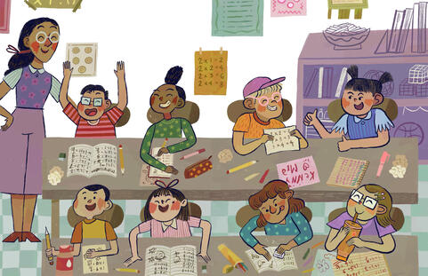 Oscar and Number One's Multiplication Adventure - Spread