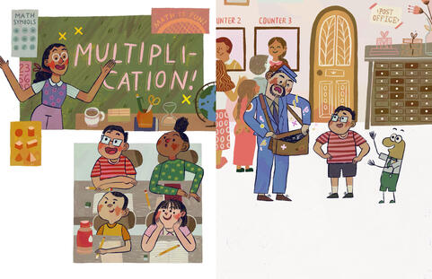 Oscar and Number One's Multiplication Adventure - Single Page